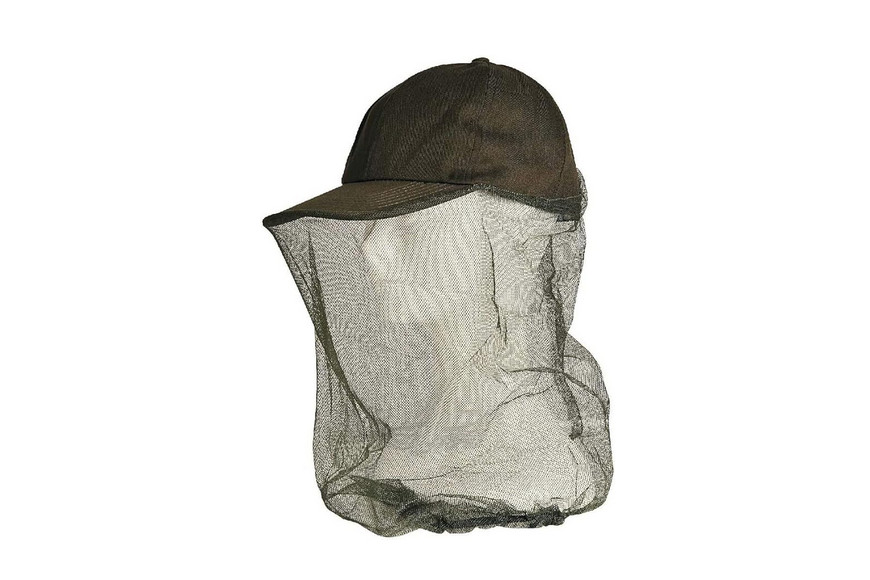 Sombrero con red antimosquitos
