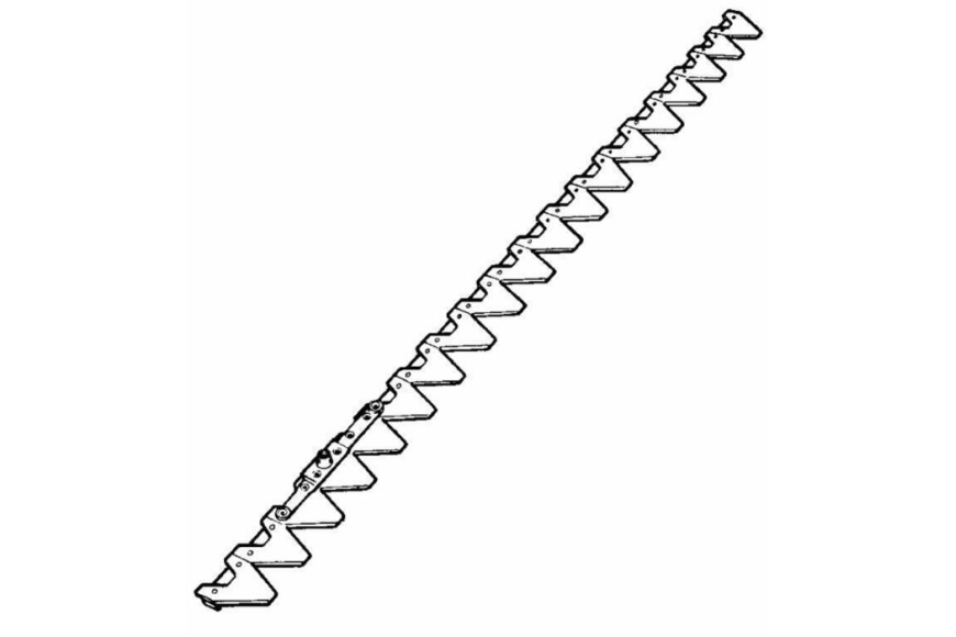 Lama 22 sezioni L   1,68mt adattabile a BCS Duplex Gold rif. 58028911 - Réf. A-39215