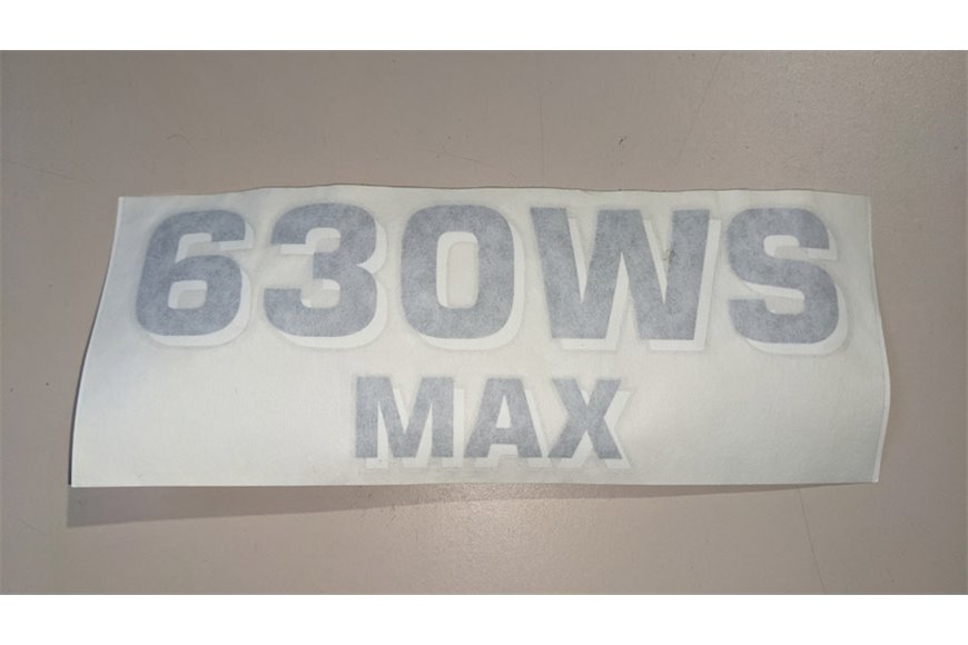 Decal  630Ws Max /11 - BCS genuine - 58058466 - replaces - 58057633