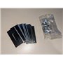 Set mit 9 Klingen + Schrauben, passend für Husqvarna-Roboter, 38,8 x 18,5 x 0,65