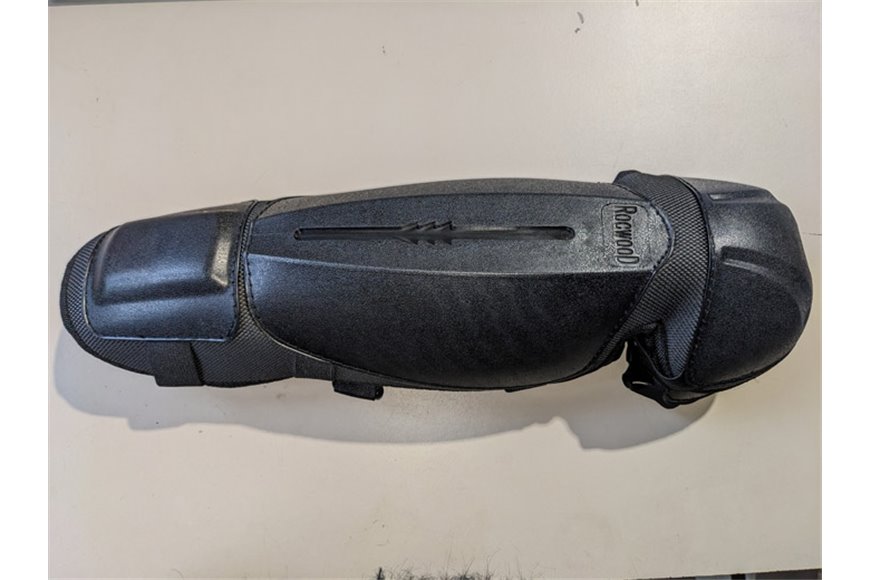 Protective shin guards with elastic