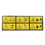 6 Pictographs Warning Decal- Stiga Genuine Part - 114361553/1