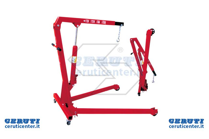 Bossoir hydraulique pliant