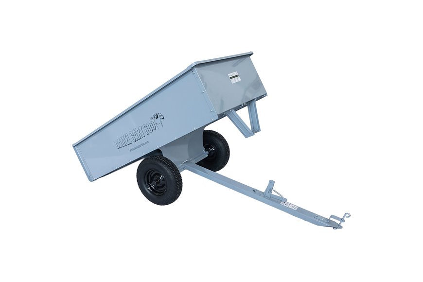 Lawn tractor trailer galvanized / painted black