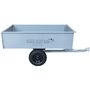 Lawn tractor trailer galvanized / painted black