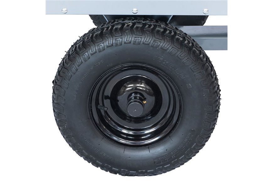 Lawn tractor trailer galvanized / painted black