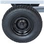 remolque tractor Lawn galvanizado / pintado de negro