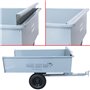 Lawn tractor trailer galvanized / painted black