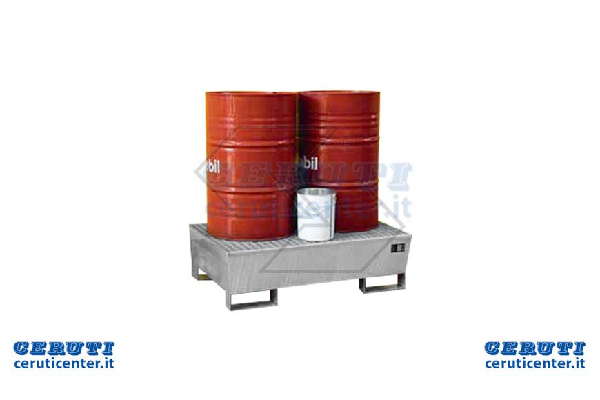 Bain de confinement en acier pour 2 tambours