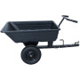 300kg plastic trolley, 16" x 4.3" pneumatic wheels, box dimensions 102x84x27cm