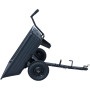 300kg plastic trolley, 16" x 4.3" pneumatic wheels, box dimensions 102x84x27cm