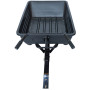 300kg plastic trolley, 16" x 4.3" pneumatic wheels, box dimensions 102x84x27cm
