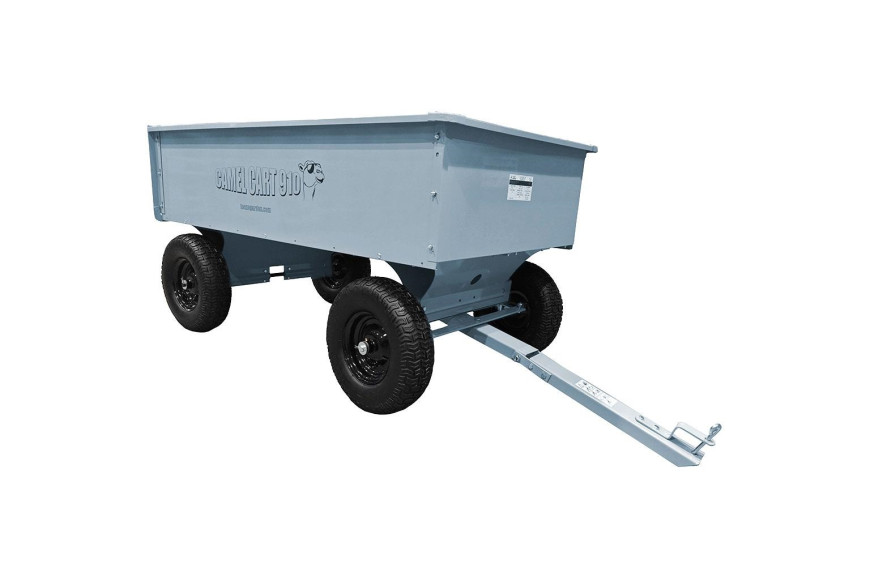 Metal tipping trailer for tractor, dimensions 153x93x35.5 cm