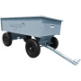 Remolque basculante metálico para tractor, dimensiones 153x93x35,5 cm