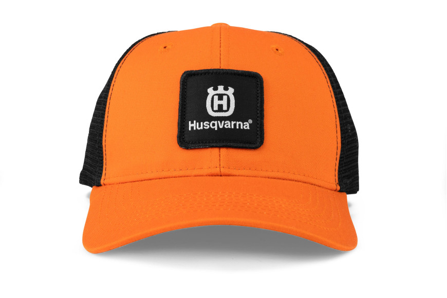 Gorra de malla naranja Husqvarna