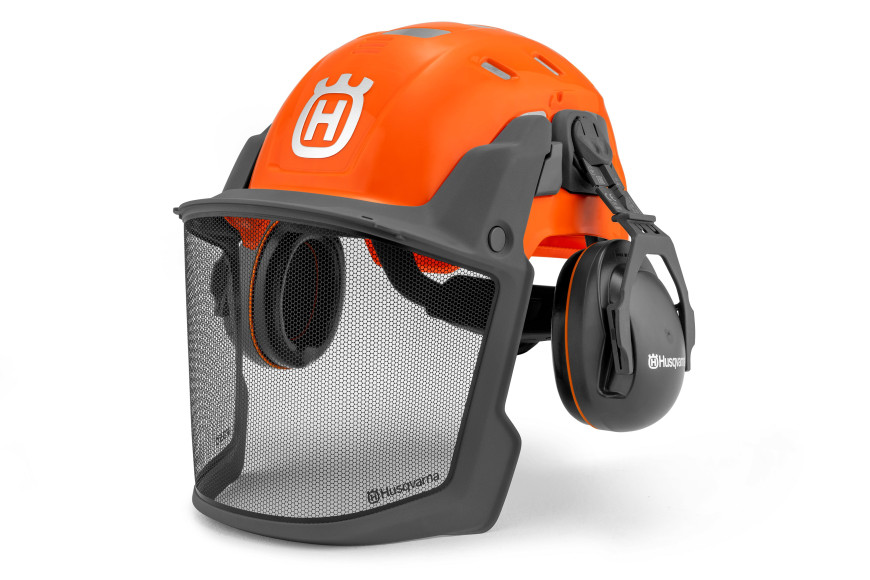 Husqvarna Forestry Helmet, Technical - Orange/High Vis.