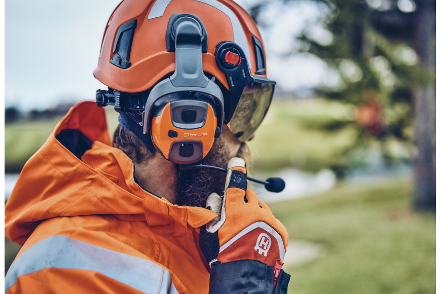 Protección auditiva Husqvarna X-COM - para cascos Spire técnicos y de arboricultura