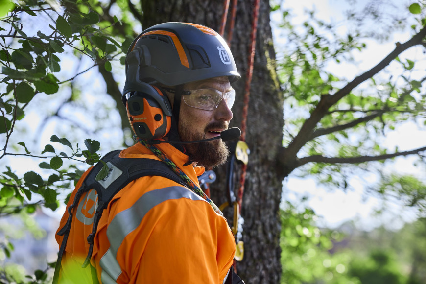 Protección auditiva Husqvarna X-COM - para cascos Spire técnicos y de arboricultura
