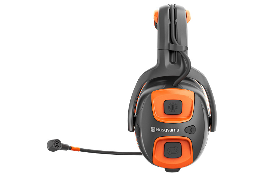 Protectores auditivos Husqvarna X-Sync con diadema.