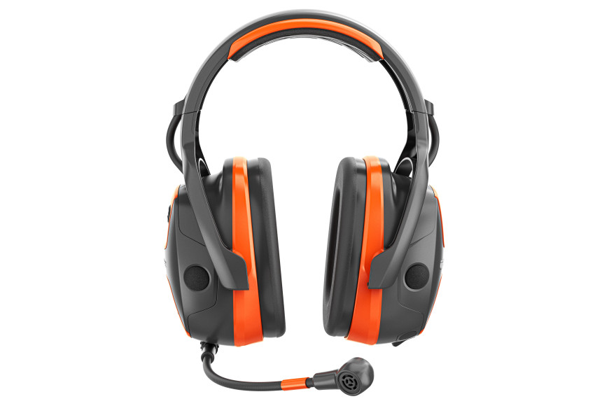 Protectores auditivos Husqvarna X-Sync con diadema.