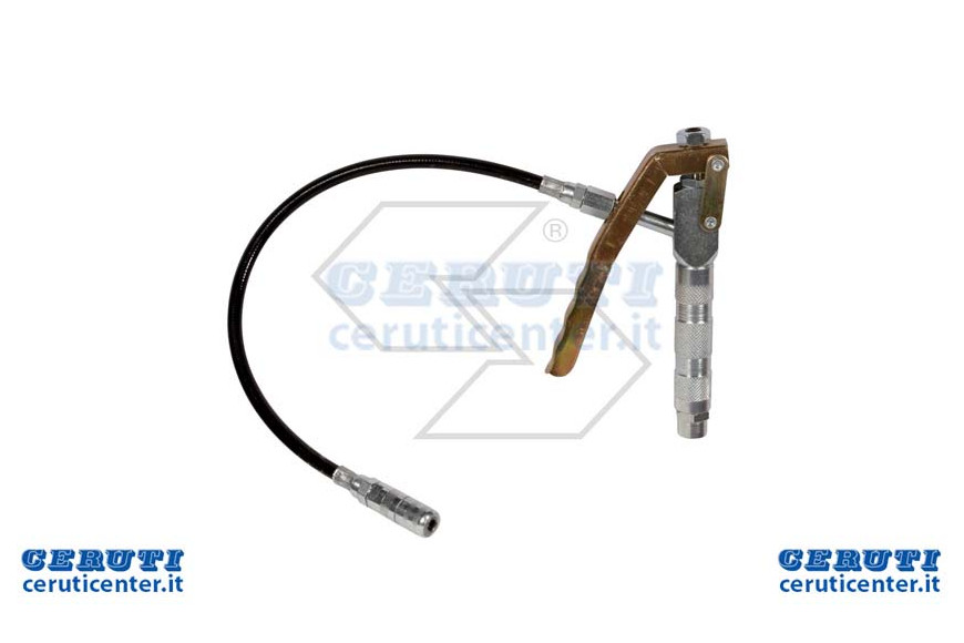 X Grease Gun With Pipe And Test.