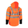 Wasserdichte Husqvarna Jacke - Technische Hochsichtbarkeit - Größe XS 42/44