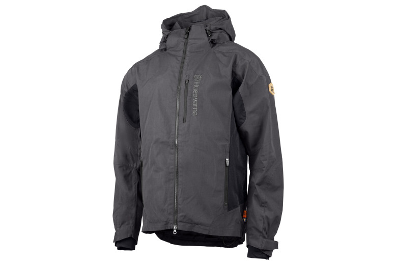 Veste imperméable Husqvarna pour homme, noir carbone - Taille S