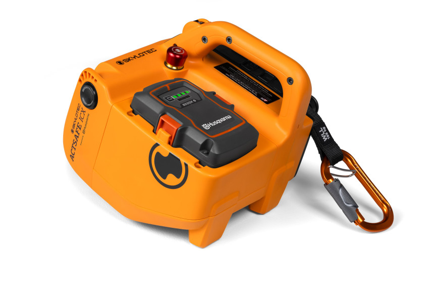 Cabrestante eléctrico Husqvarna x Skylotec Power Ascender - Cabrestante Husqvarna a batería