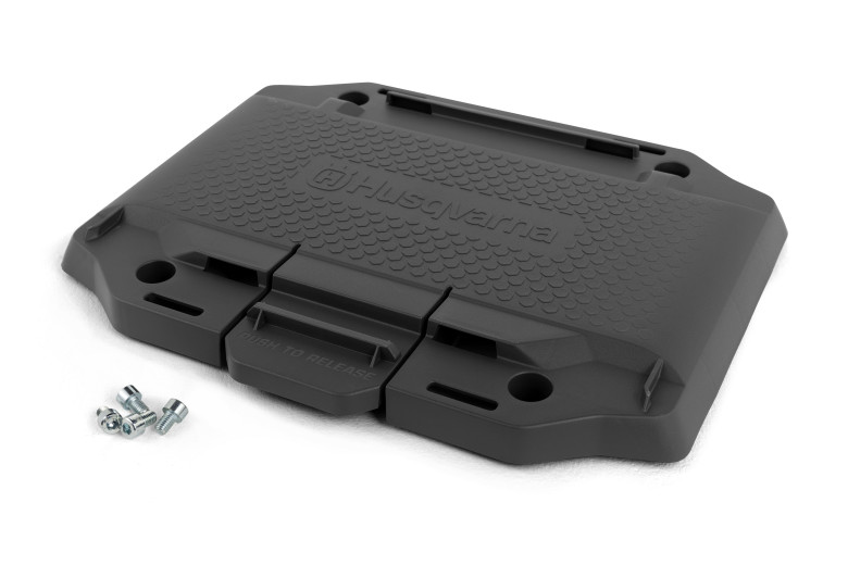 Battery box adapter plate kit for Husqvarna riders