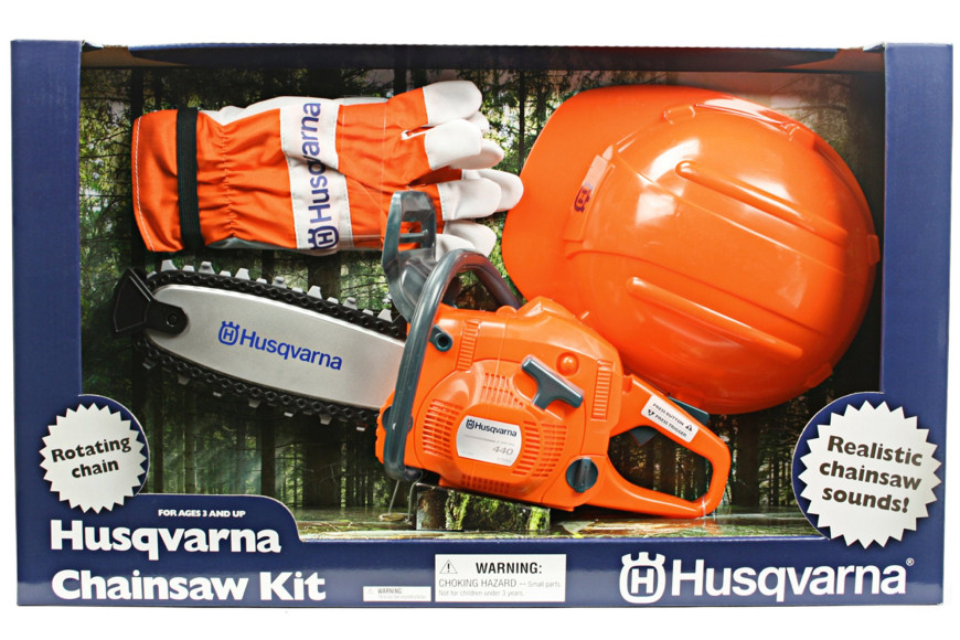 Tronçonneuse jouet Husqvarna avec kit de sécurité