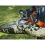 Husqvarna 215i chainsaw with battery and charger