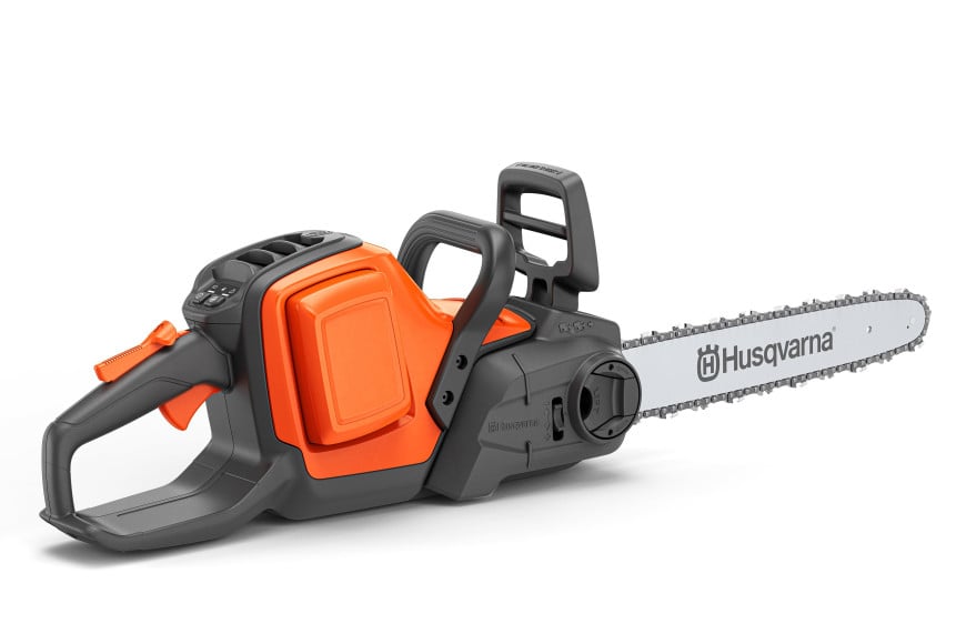 Motosierra Husqvarna 242i con batería y cargador.