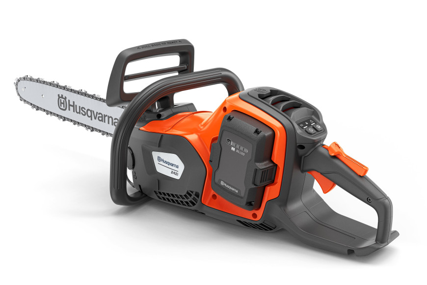 Husqvarna 242i chainsaw with battery and charger