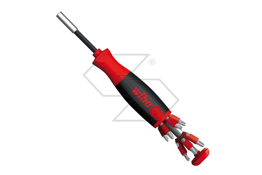 Magnetic Screwdriver. Assortment of 12 Inserts