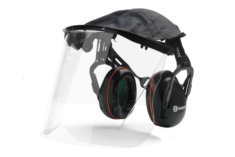 La protección auditiva con visera de plexiglás - Husqvarna original - 505665348