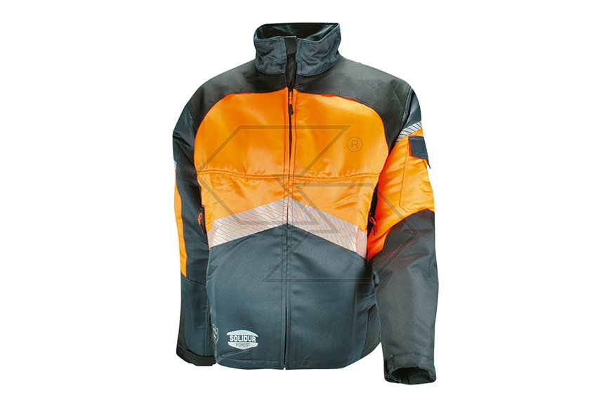 Giacca antitaglio per motosega Classe 1 grigio/arancio tg. M Solidur