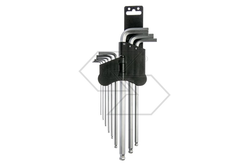 Set 9 pezzi brugola a testa tonda WGB - 3020013