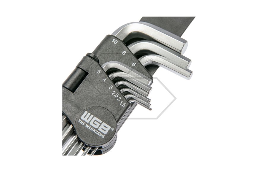 Set 9 pezzi brugola a testa tonda WGB - 3020013