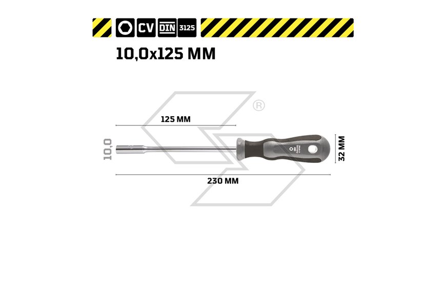 Chiave a tubo esagonale 10 mm WGB - 4800103