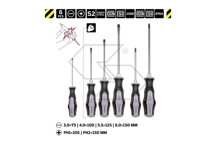 Set 6 pezzi cacciaviti in Box WGB - 5770063