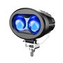 Luce LED di Sicurezza per Carrelli Elevatori – 2x10W, Spot Quadrato Blu/Rosso, 117x77x55 mm, ECE R10, IP69K