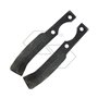 Zappa sinistra - LxH: 185 x 65 - spessore: 7 mm - foro: 9 mm - interasse: 55. Adattabile a: Carraro