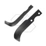 Zappa destra - LxH: 193 x 55 - spessore: 6 mm - foro: 8,5 mm - interasse: 55. Adattabile a: BCS
