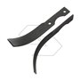Zappa destra - LxH: 225 x 68 - spessore: 5 mm - foro: 9 mm - interasse: 70. Adattabile a: Honda