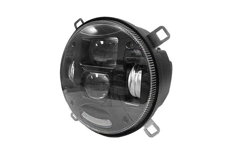 Faro LED Ø133×84mm att. B, 30–55W, 1650–2500 lm (senza supporto), IP69K