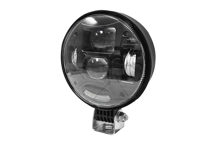 Faro LED Ø133×84mm att. E, 30–55W, 1650–2500 lm (senza supporto), IP69K