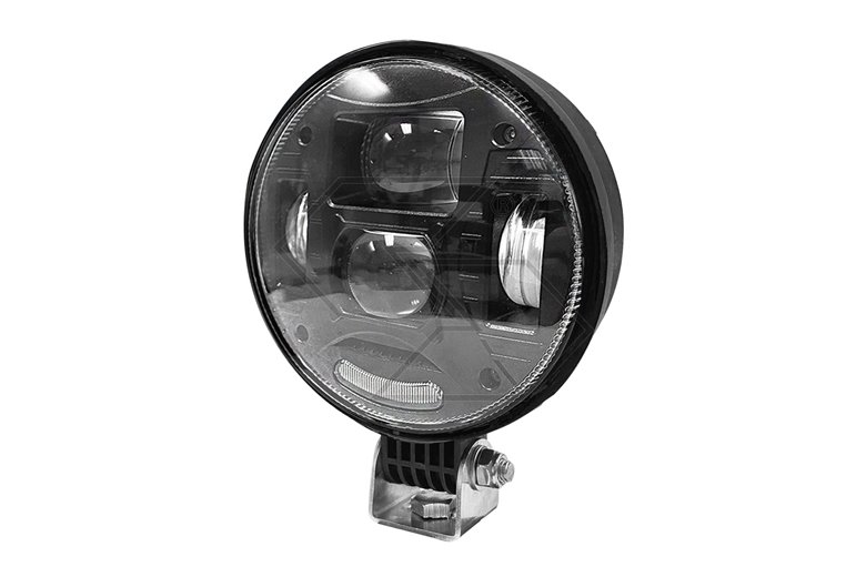 Faro LED Ø133×84mm att. E, 30–55W, 1650–2500 lm (senza supporto), IP69K