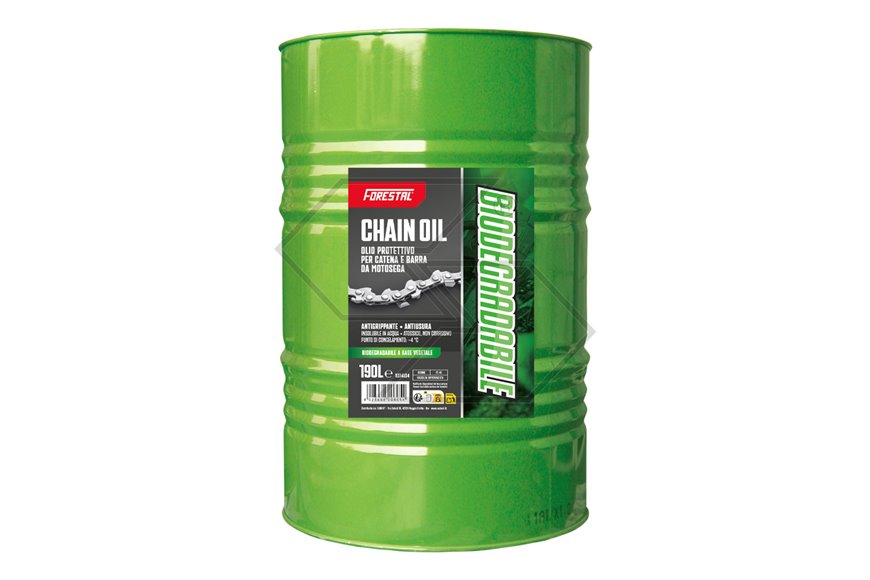Olio protettivo Biodegradabile per catena da motosega - 190 litri