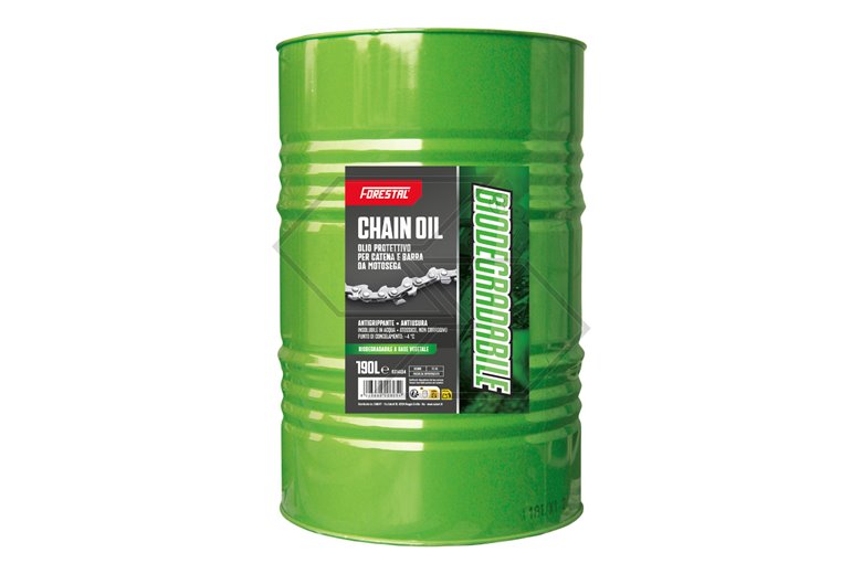 Olio protettivo Biodegradabile per catena da motosega - 190 litri