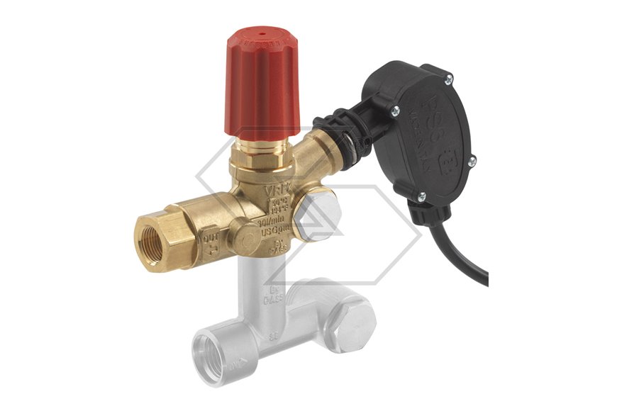 Valvola di regolazione con by-pass VRF2-P con microinterruttore